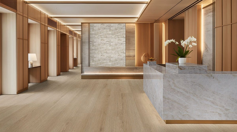 Studio Bozeman Matte Wood Look Lvt Planks 9x48 in a finished room