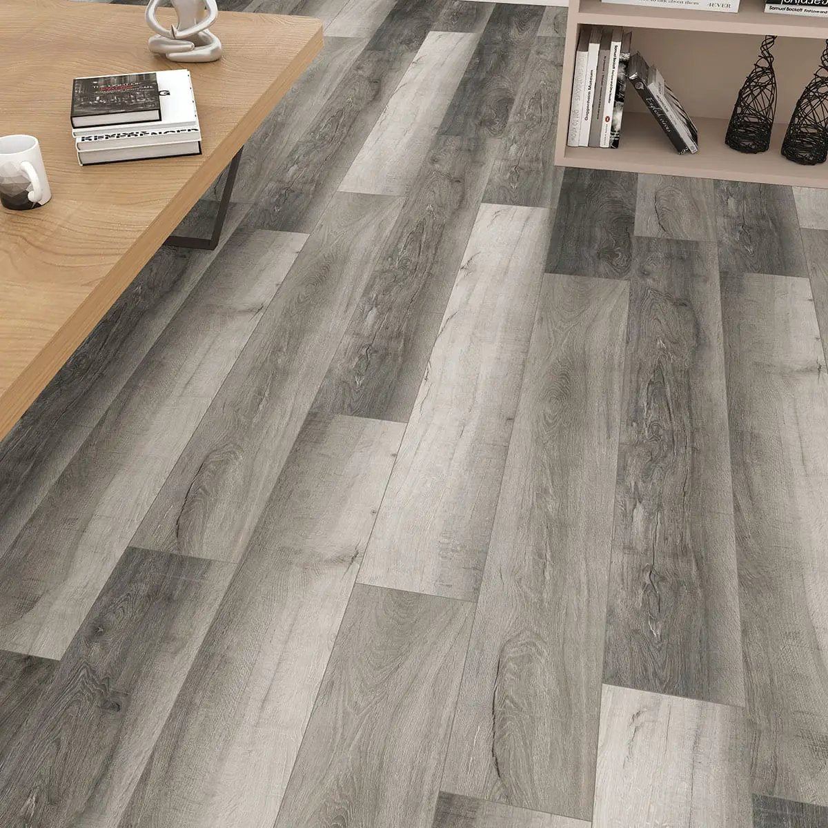 Cyrus Bracken Hill Matte Wood Look Lvt Planks 7x48 in a finished room