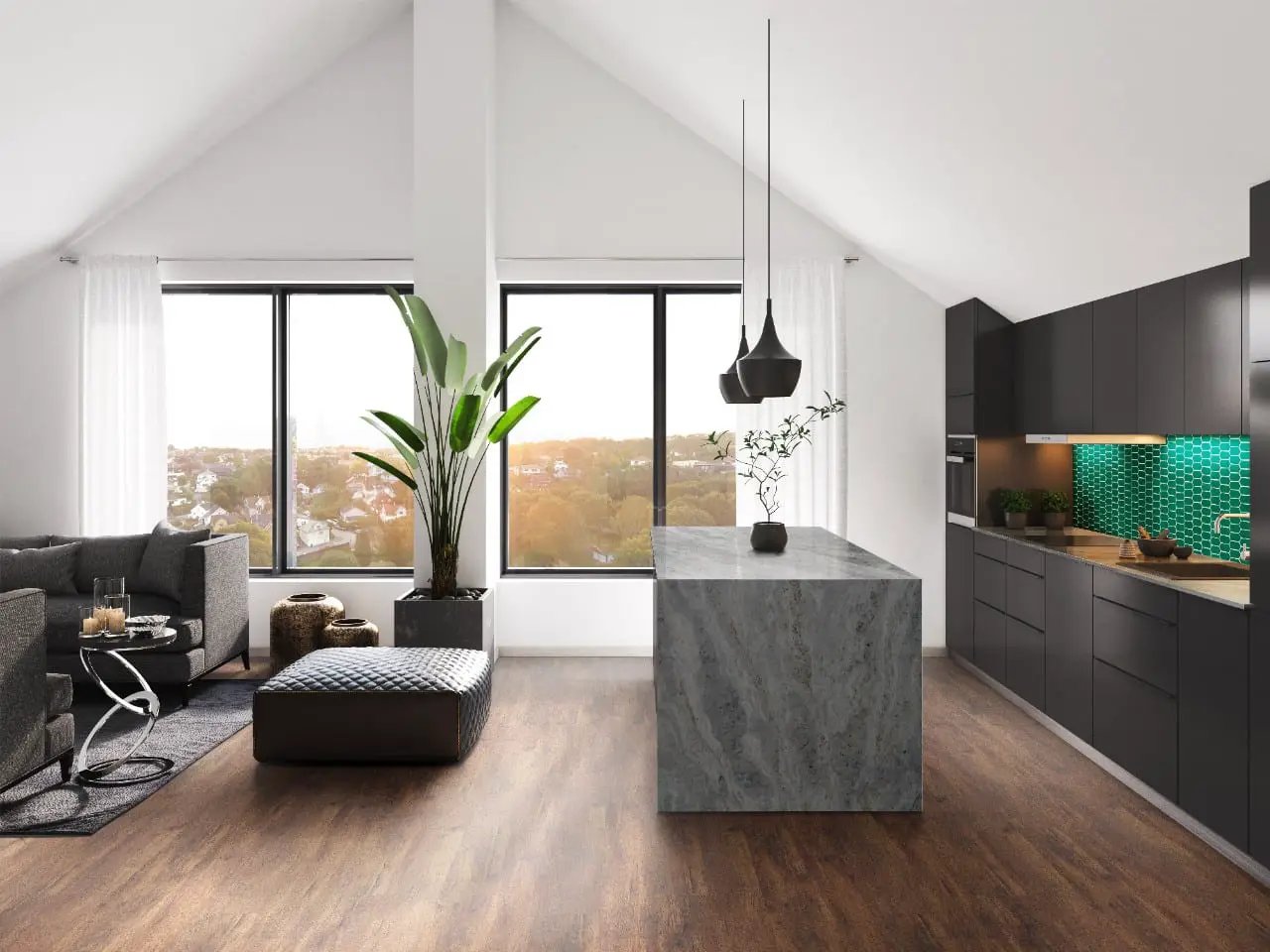 Cyrus Braly Semi Gloss Wood Look Lvt Moldings 12x1.25 in a finished room
