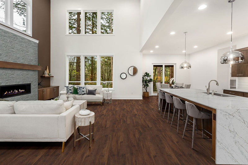Cyrus 2.0 Braly Matte Wood Look Lvt Planks 7x48 in a finished room