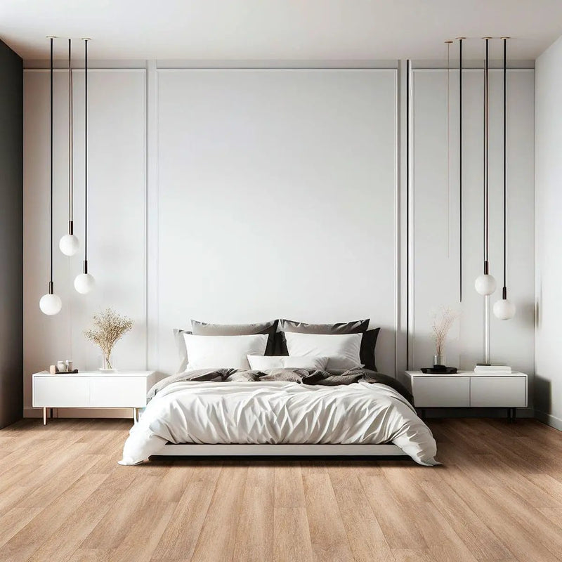 Andover Briar Haven Matte Wood Look Lvt Planks 7x48 in a finished room