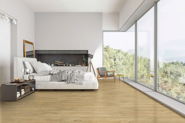 Prescott Brookline Matte Lvt Planks 7x48 in a finished room