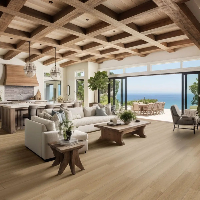 Laurel Cabana Semi Gloss Wood Look Lvt Moldings 1.5x0.529 in a finished room
