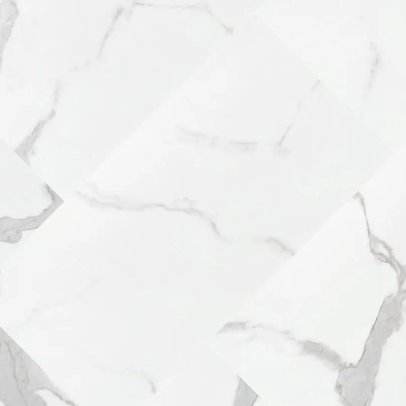 Trecento Calacatta Marbello Lvt Tiles 12x24 angled view