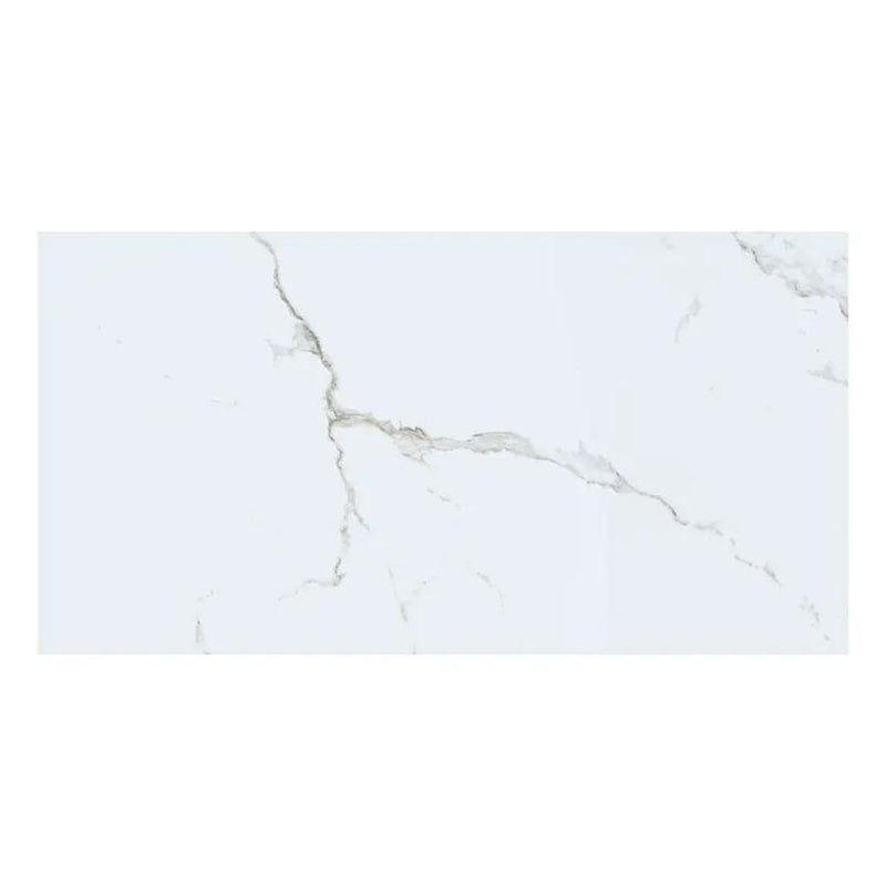 Trecento Calacatta Serra Marble Look Lvt Tiles 12x24 close up