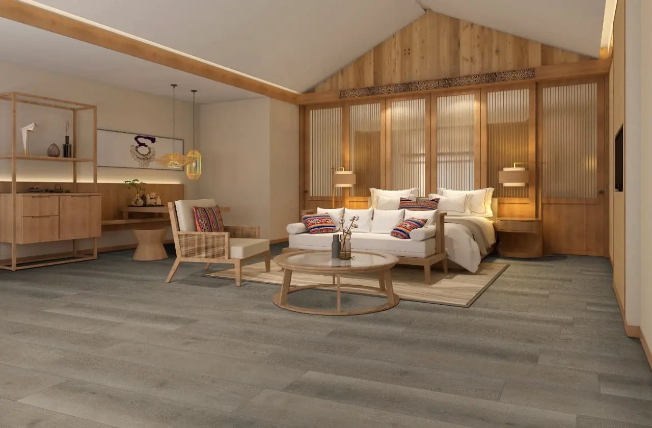 Cyrus Cranton Semi Gloss Wood Look Lvt Moldings 12x1.25 in a finished room