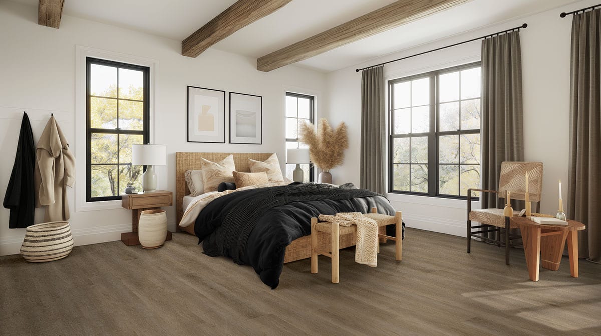 Studio Doack Matte Wood Look Lvt Planks 9x48 in a finished room