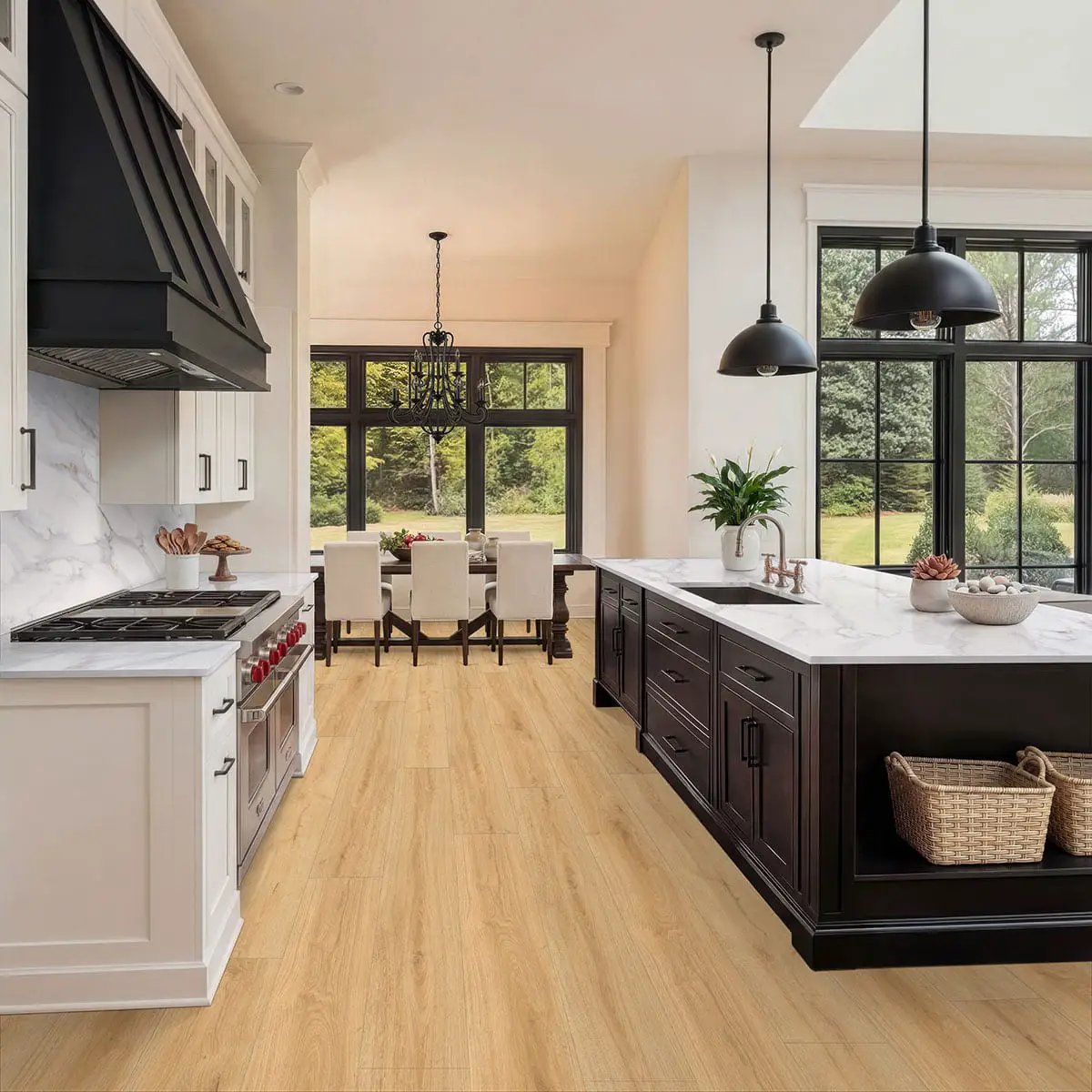 Wayne Parc Reserve Elwood Matte Wood Look Lvt Planks 9x72 in a finished room