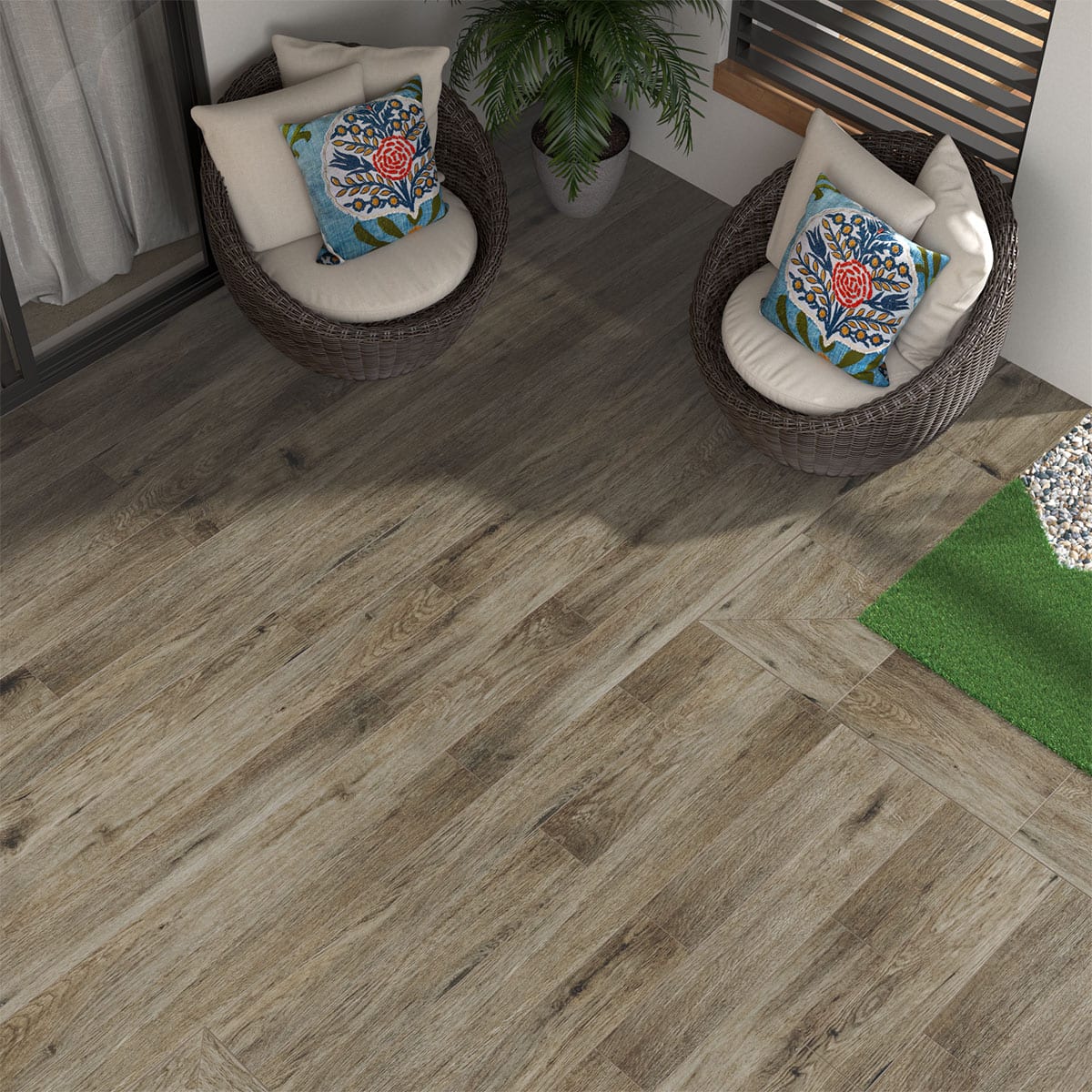 Prescott Fauna Matte Lvt Planks 7x48 in a finished room