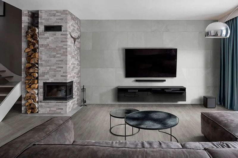 Cyrus Grayton Matte Wood Look Lvt Planks 7x48 in a finished room