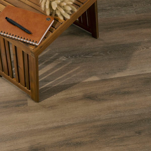 Laurel Reserve Hatboro Hills Matte Wood Look Lvt Planks 9x48 in a finished room