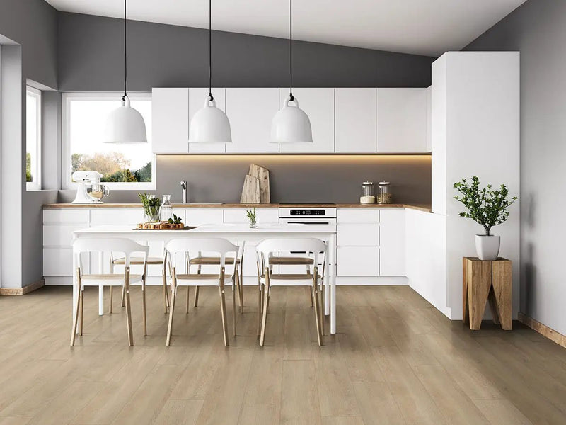 Laurel Reserve Hyde Haven Matte Wood Look Lvt Planks 9x48 in a finished room