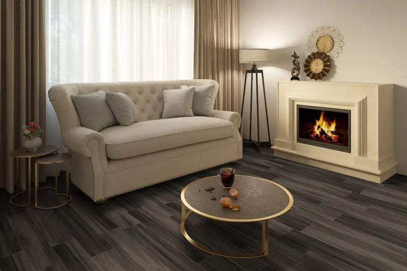 Cyrus Jenta Semi Gloss Flush Stair Nose Wood Look Lvt Moldings 2.75x0.75 in a finished room