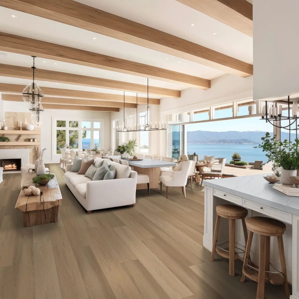 Laurel Larkin Semi Gloss Wood Look Lvt Moldings 12x1.25 0.18 inch in a finished room