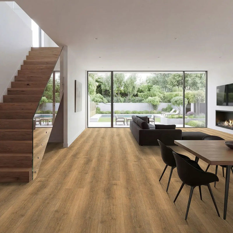 Wayne Parc Macland Matte Wood Look Lvt Planks 9x60 in a finished room