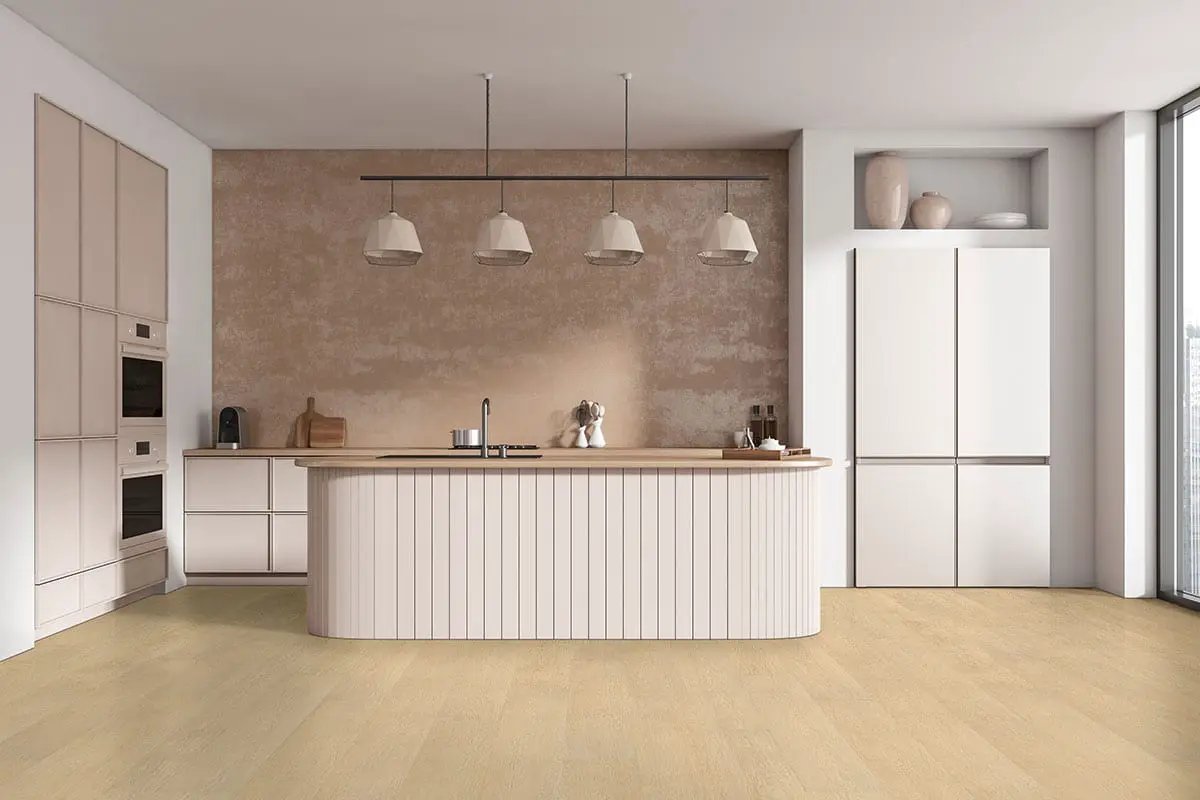 Laurel Reserve Malta Matte Wood Look Lvt Planks 9x48 in a finished room