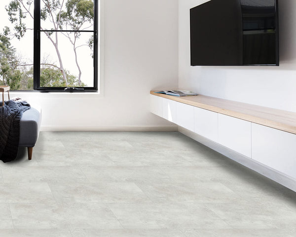 Trecento Mountains Gray Semi Gloss T Molding Lvt Moldings 1.77x0.28 in a finished room