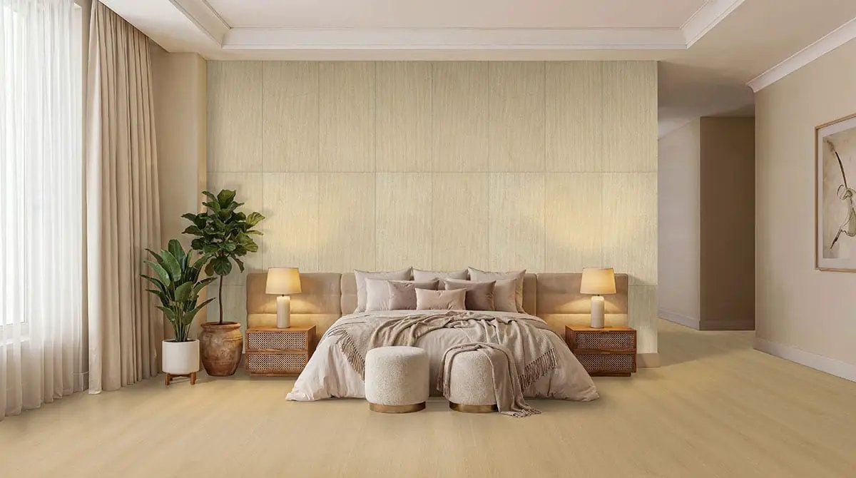 Laurel Palmilla Matte Wood Look Lvt Planks 9x48 in a finished room