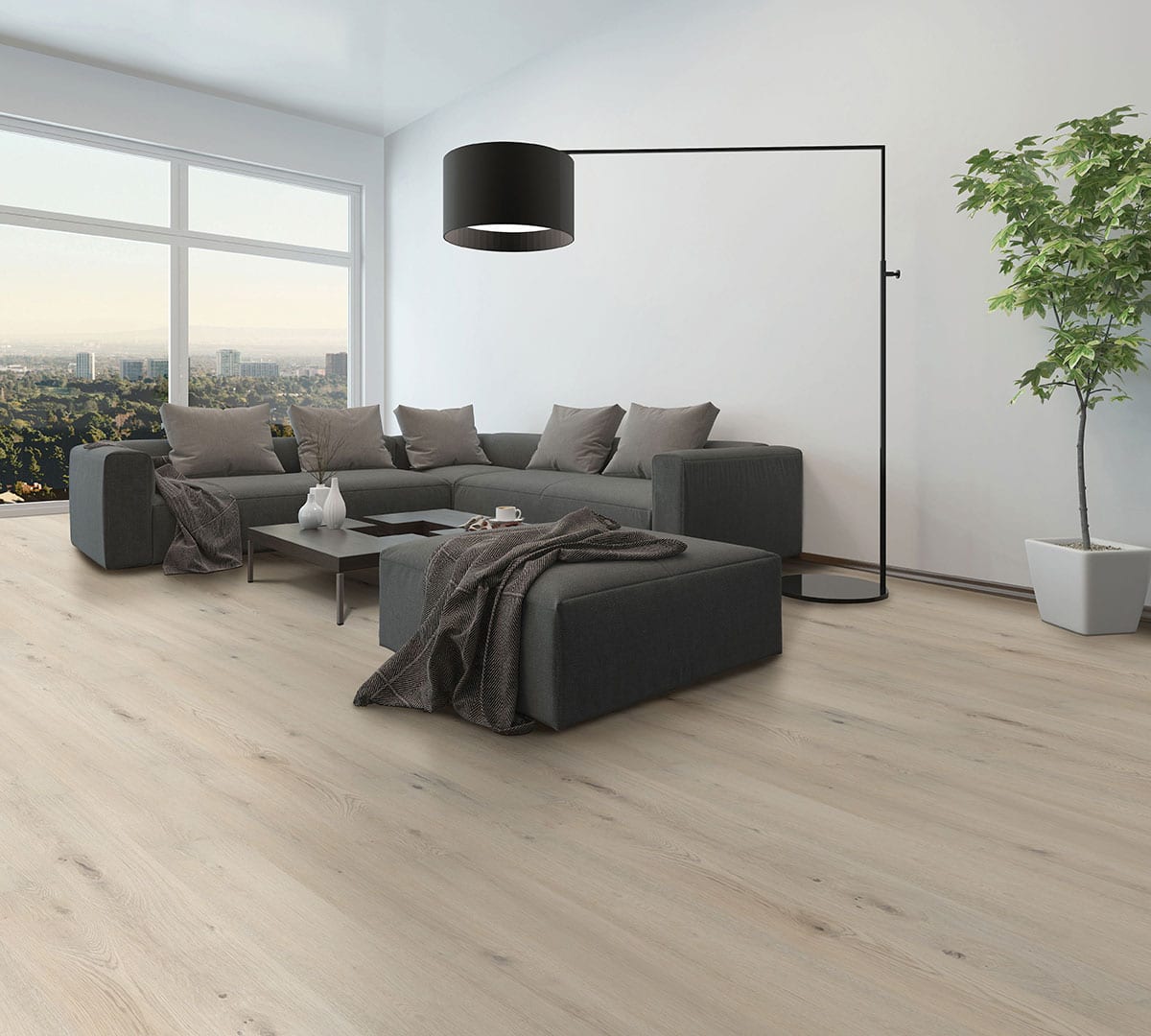 Cyrus Runmill Isle Semi Gloss Overlap Stair Nose Wood Look Lvt Moldings 2.23x1.03 in a finished room