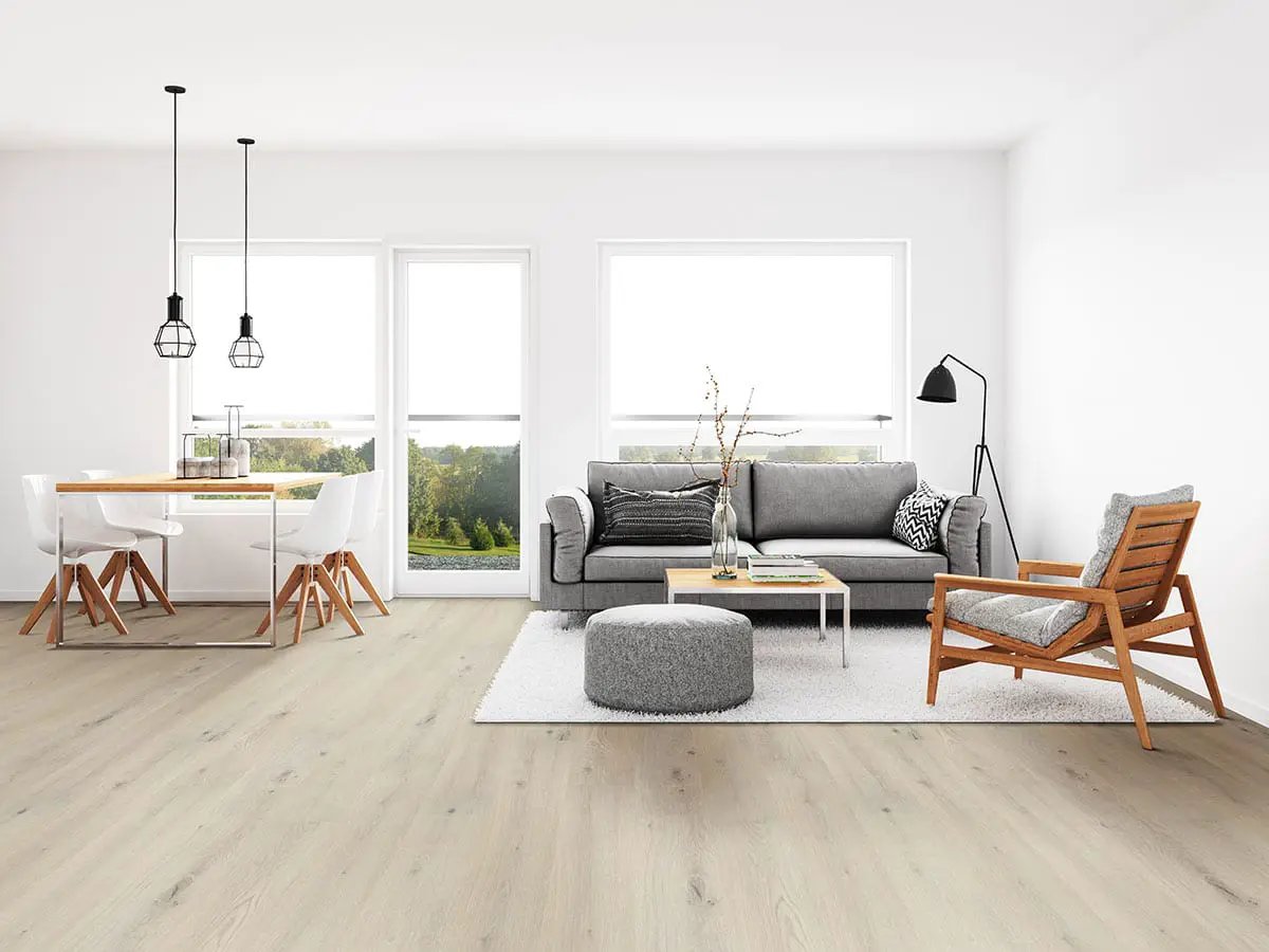 Prescott Runmill Isle Matte Lvt Planks 7x48 in a finished room