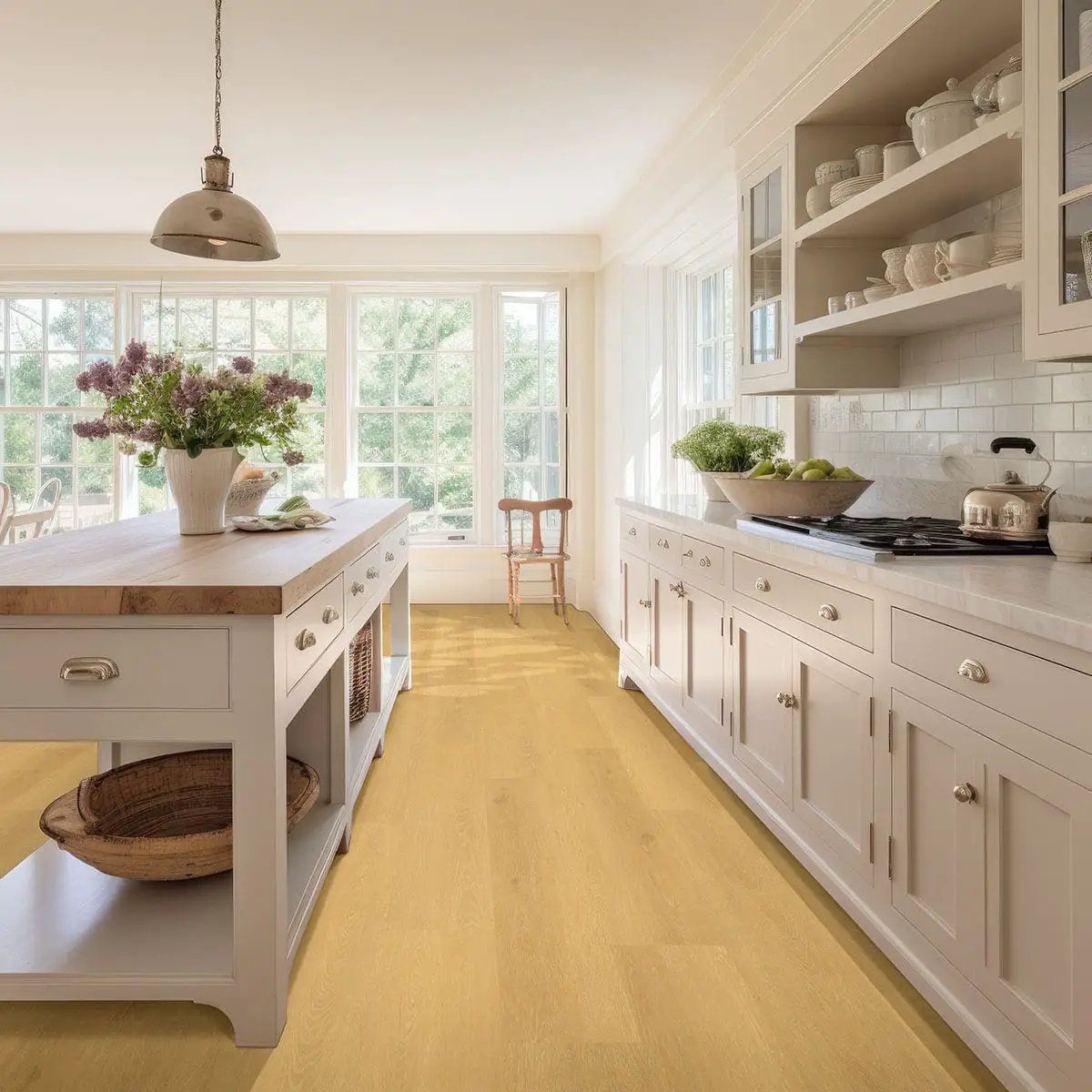 Laurel Selbourne Semi Gloss Wood Look Lvt Moldings 12x1.25 1.25 inch in a finished room