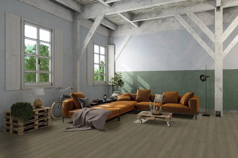 Ashton 2.0 Sunnyset Semi Gloss Overlap Stair Nose Wood Look Lvt Moldings 2.23x1.03 in a finished room