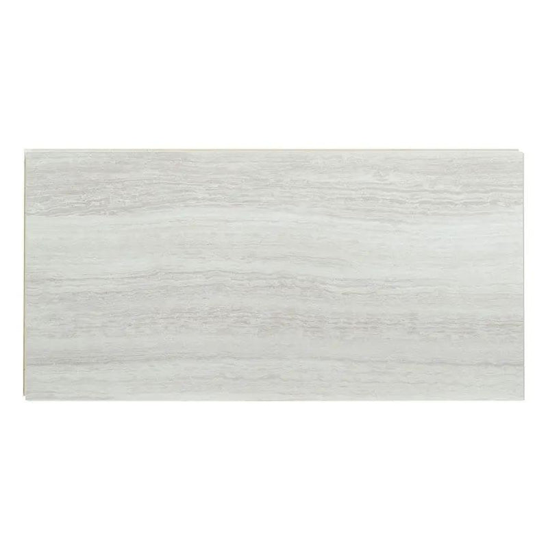 Trecento White Ocean Lvt Tiles 12x24 close up