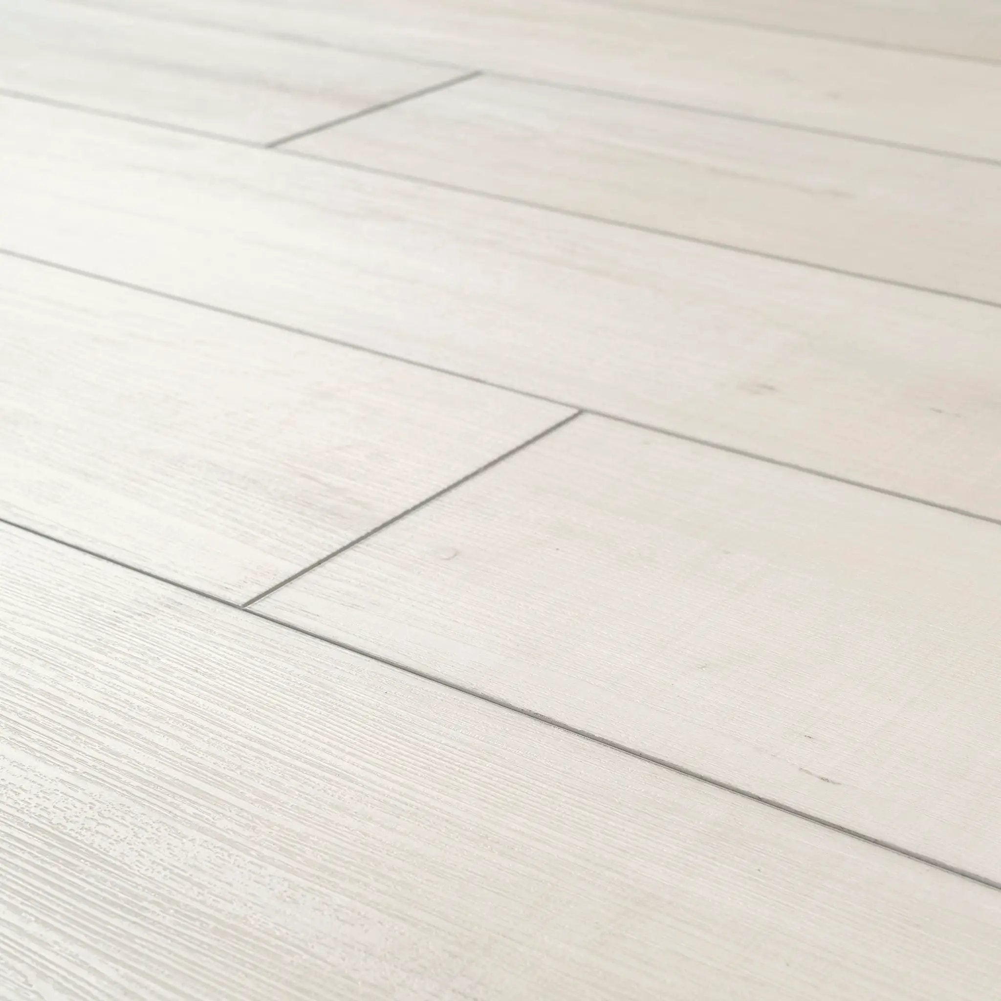 Andover Whitby White Matte Wood Look Lvt Planks 7x48 angled view