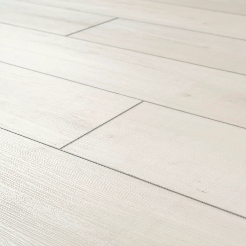 Andover Whitby White Matte Wood Look Lvt Planks 7x48 angled view