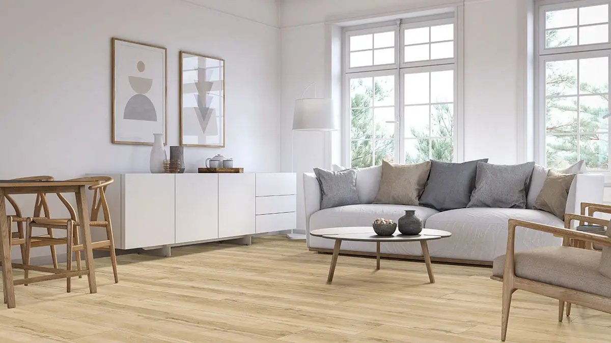 Xl Cyrus Akadia Matte Wood Look Lvt Planks 9x60 in a finished room