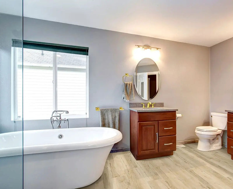 Xl Cyrus Akadia Matte Wood Look Lvt Planks 9x60 in a finished room