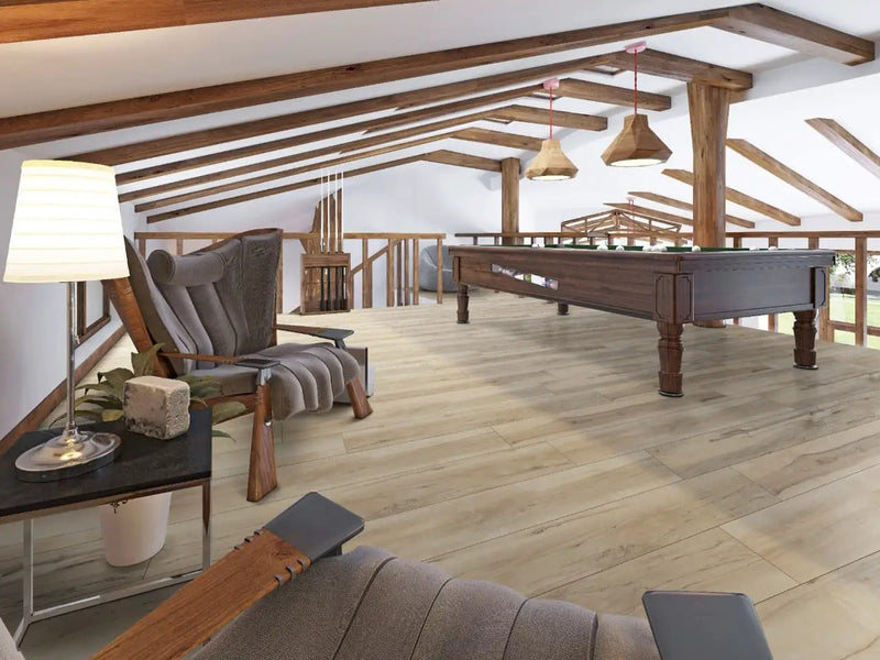 Xl Prescott Akadia Matte Wood Look Lvt Planks 9x60 in a finished room