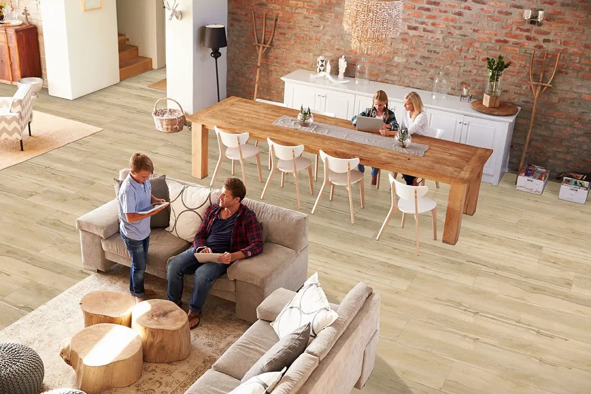 Xl Prescott Akadia Matte Wood Look Lvt Planks 9x60 in a finished room