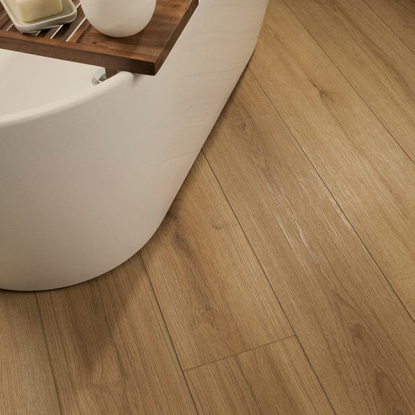 Xl Cyrus Amber Forrester Matte Wood Look Lvt Planks 9x60 in a finished room