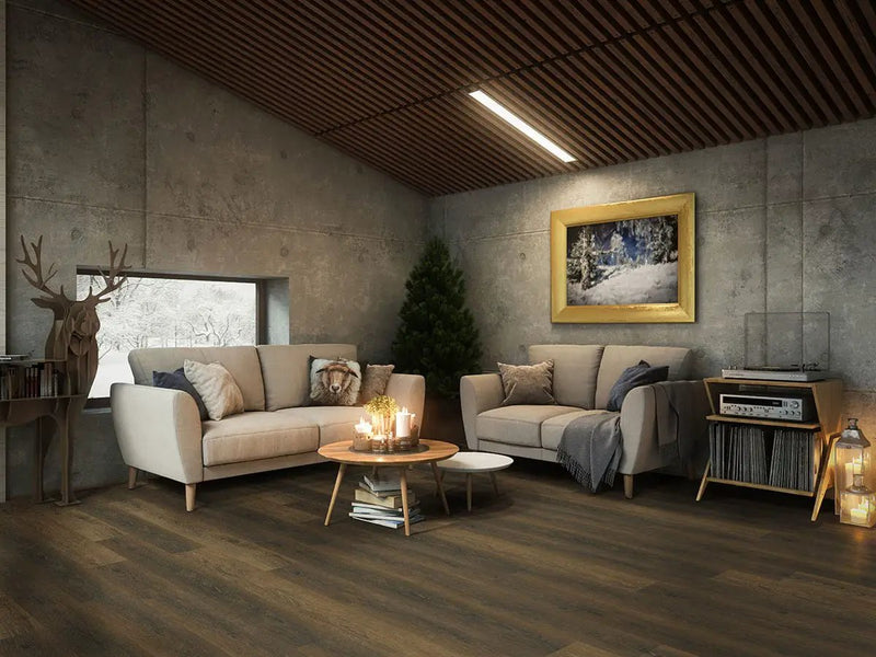 Xl Cyrus Barrell Matte Wood Look Lvt Planks 9x60 in a finished room