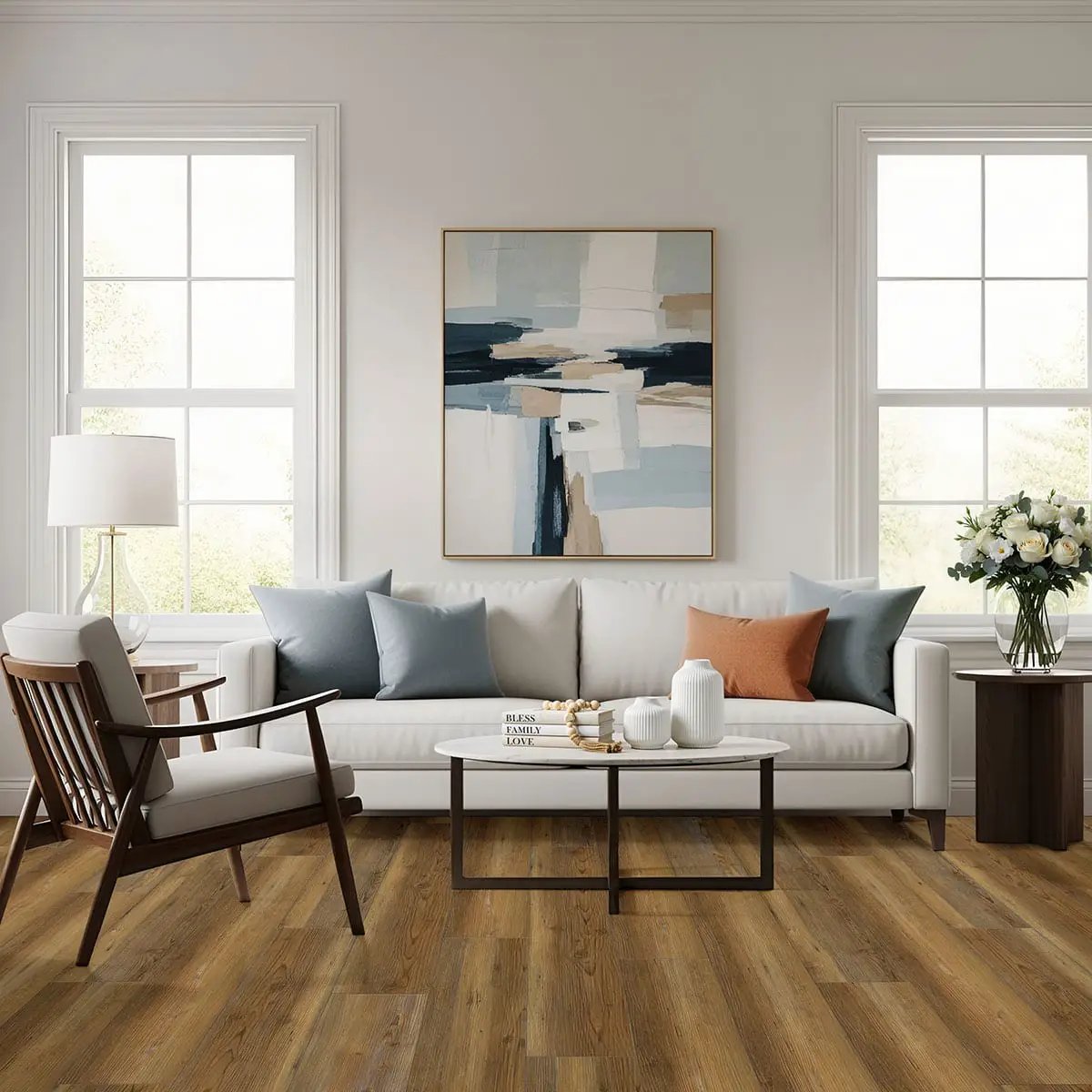Xl Cyrus Barnstorm Matte Wood Look Lvt Planks 9x60 in a finished room