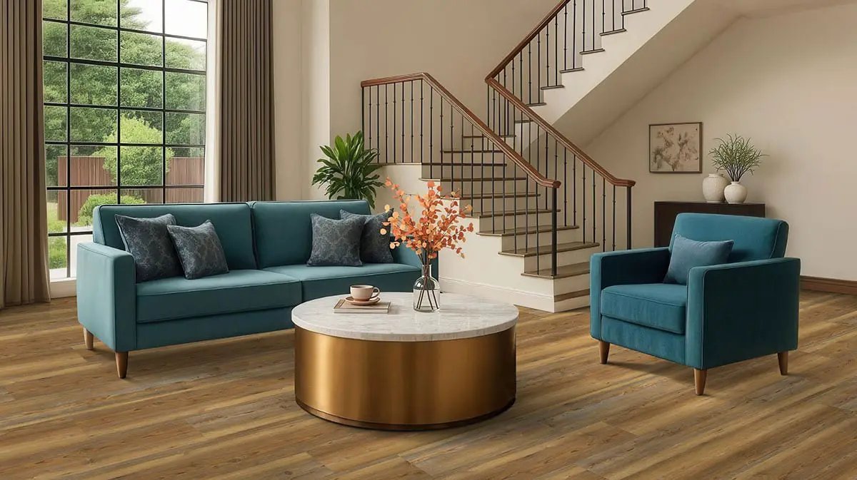 Xl Cyrus Barnstorm Matte Wood Look Lvt Planks 9x60 in a finished room