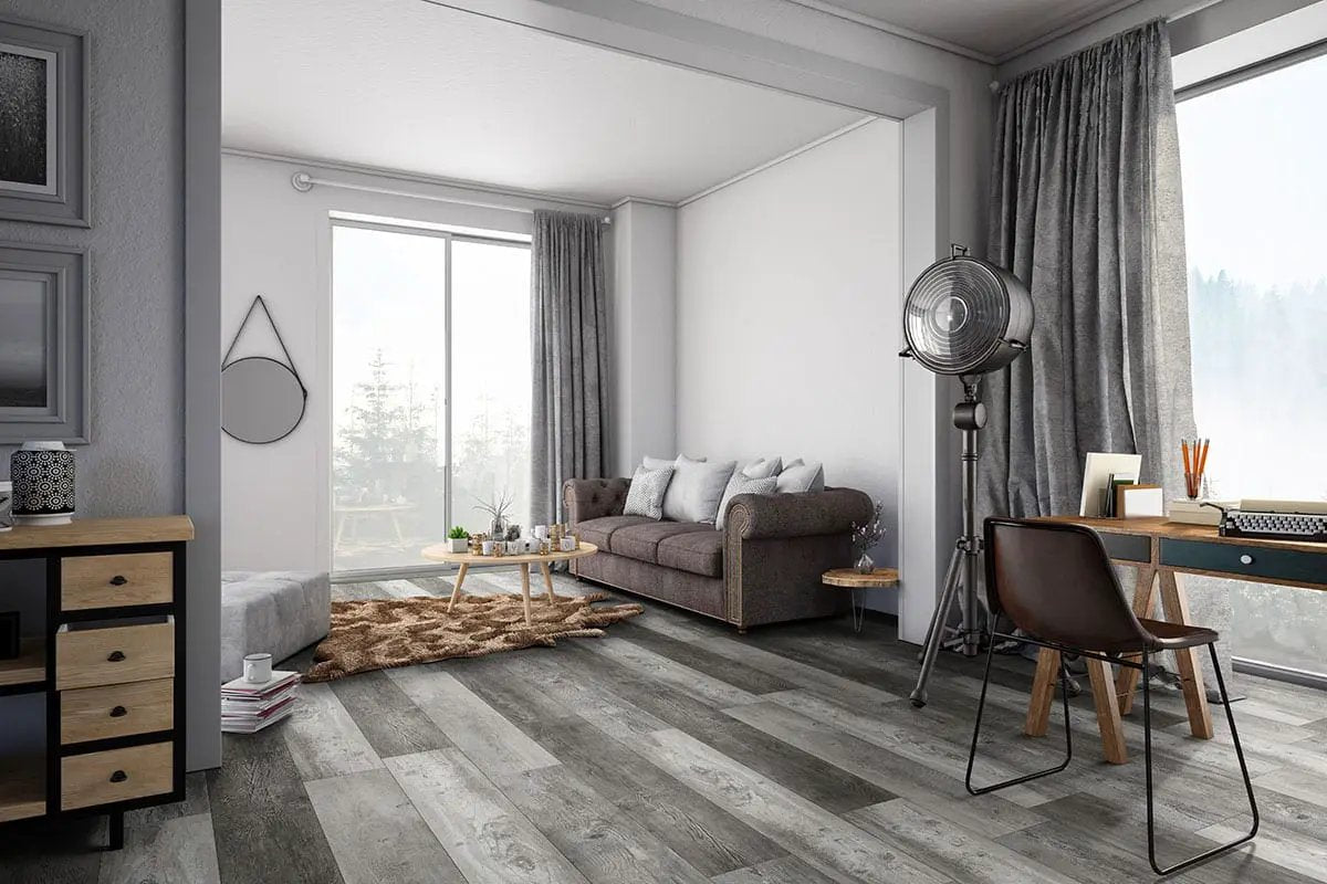 Xl Cyrus Boswell Matte Wood Look Lvt Planks 9x60 in a finished room