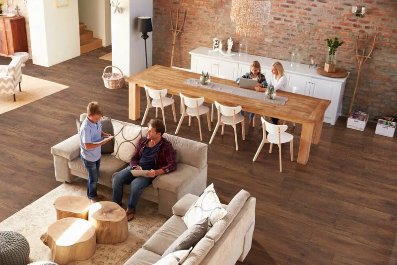 Xl Cyrus Braly Matte Wood Look Lvt Planks 9x60 in a finished room