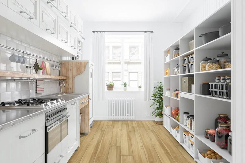 Xl Cyrus Brookline Matte Wood Look Lvt Planks 9x60 in a finished room