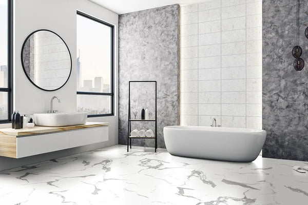 Xl Trecento Calacatta Marbello Marble Look Lvt Tiles 18x36, photo 3 of 3