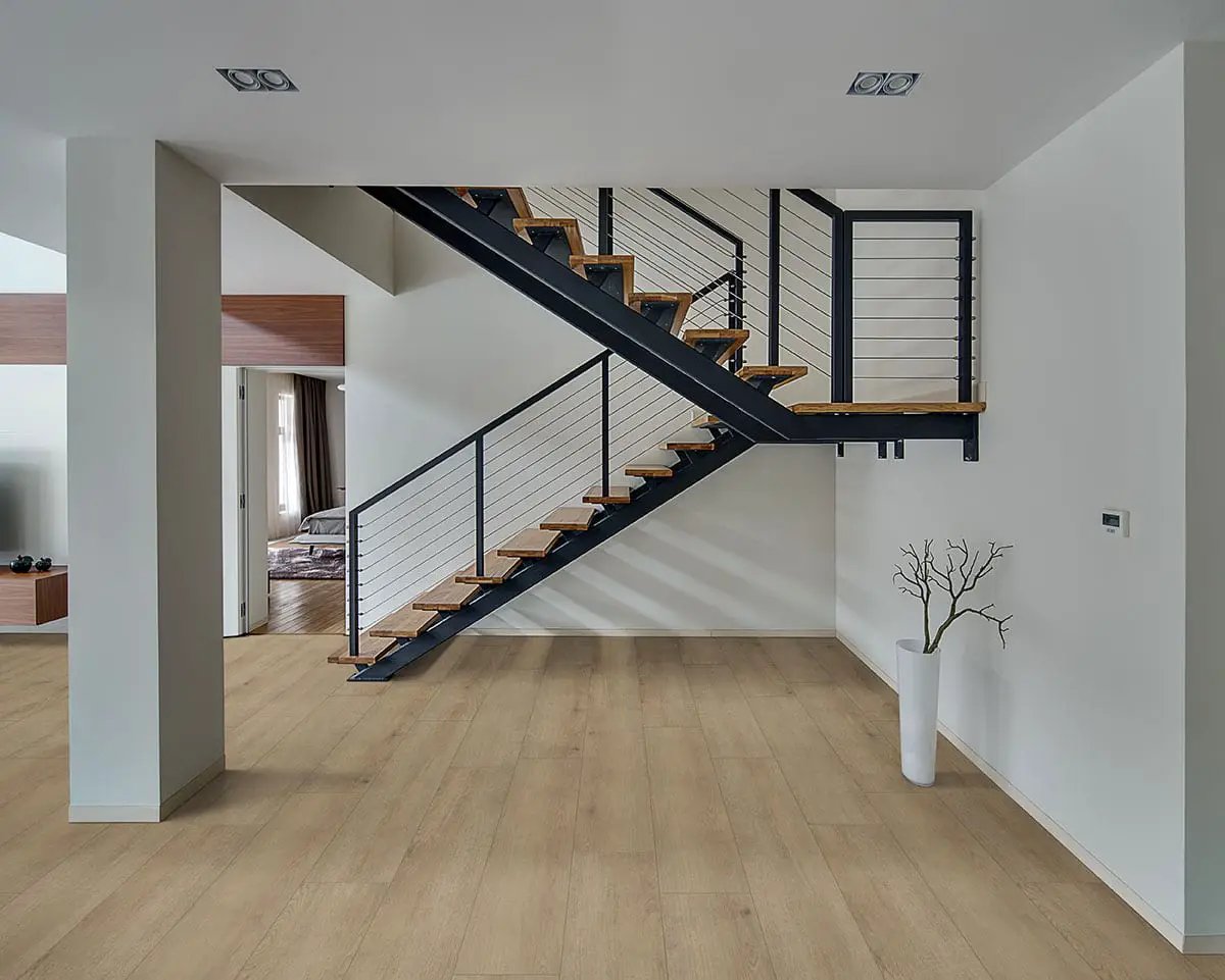 Xl Prescott Chester Hills Matte Wood Look Lvt Planks 9x60 in a finished room