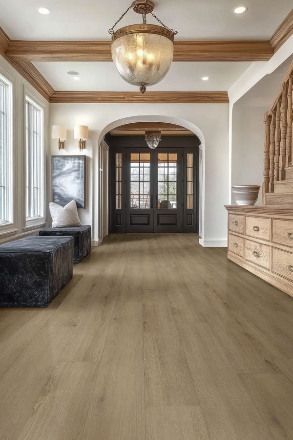 Xl Prescott Chester Hills Matte Wood Look Lvt Planks 9x60 in a finished room