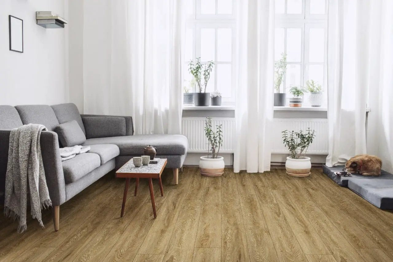 Xl Ashton Colston Park Matte Lvt Planks 9x60 in a finished room