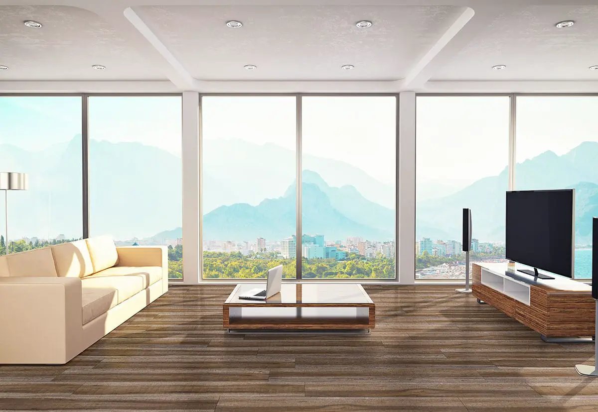 Xl Prescott Exotika Matte Wood Look Lvt Planks 9x60 in a finished room