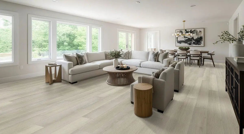 Xl Prescott Honeybella Oak Matte Wood Look Lvt Planks 9x60 in a finished room