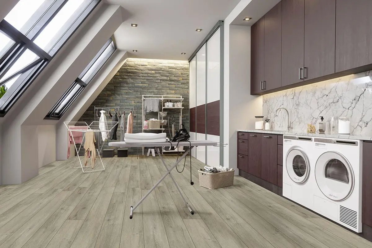 Xl Prescott Kardigan Matte Wood Look Lvt Planks 9x60 in a finished room