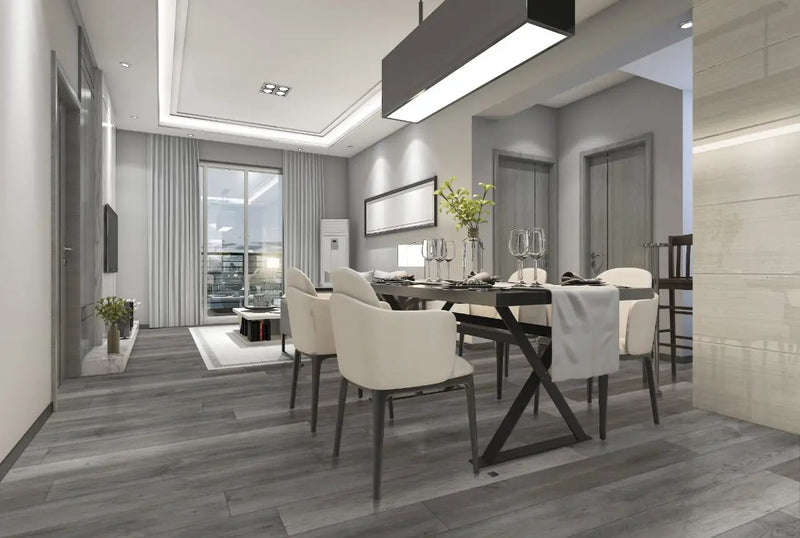 Xl Prescott Katella Ash Matte Lvt Planks 9x60 in a finished room