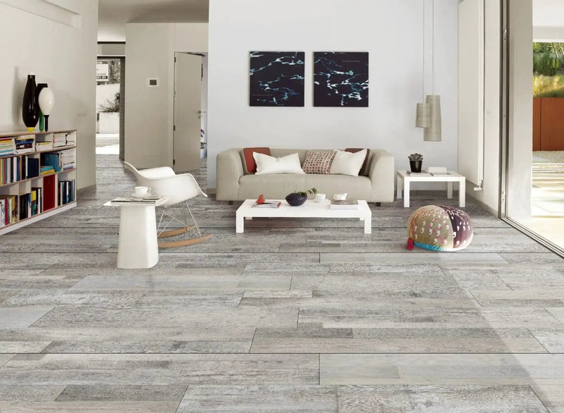 Xl Cyrus Mezcla Matte Wood Look Lvt Planks 9x60 in a finished room
