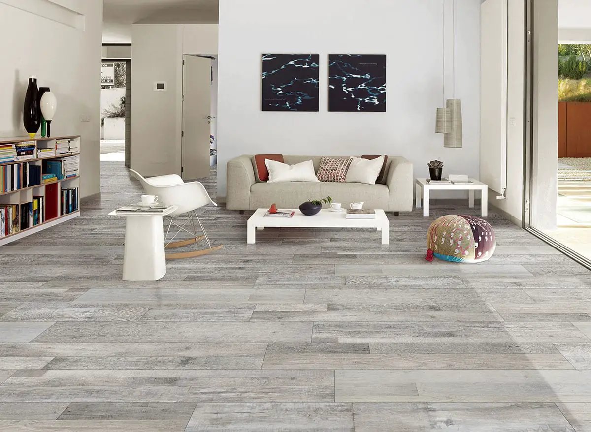 Xl Cyrus Mezcla Matte Wood Look Lvt Planks 9x60 in a finished room